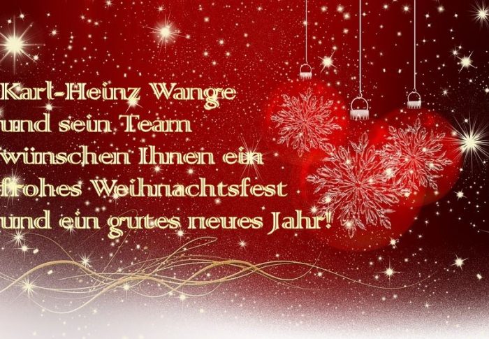 Frohe Weihnachten und alles erdenklich Gute für das Jahr 2017